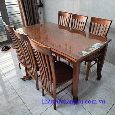 bộ bàn ăn gỗ hoàng anh gia lai
