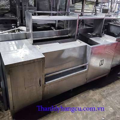 thanh lý quầy inox trà sữa