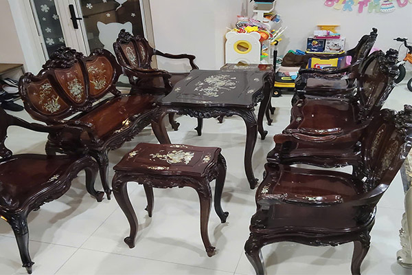 thu mua bộ bàn ghế cẩm lai cũ